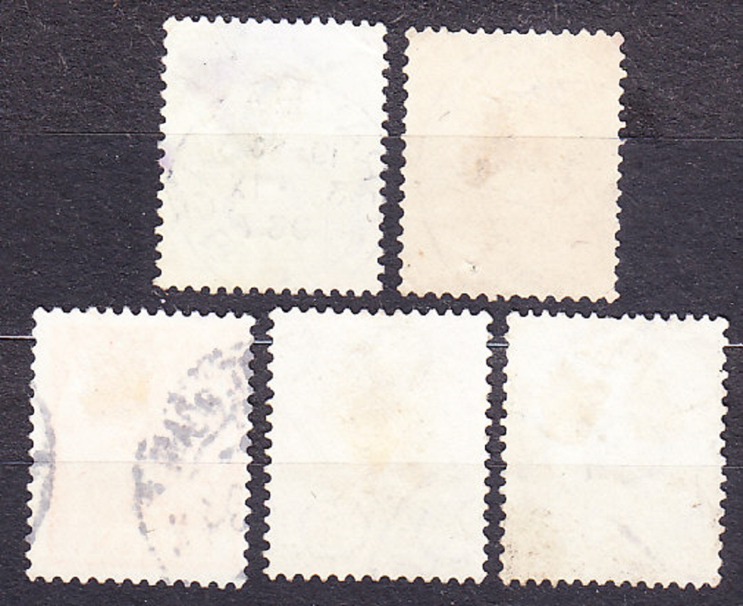 HOLANDSKO 1924, Michel 151, 153-154, 161-162, razené. KRÁĽOVNÁ WILHELMINA.