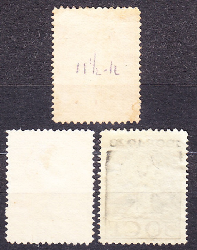 HOLANDSKO 1923, Michel 125-126, 130, razené. KRÁĽOVNÁ WILHELMINA.
