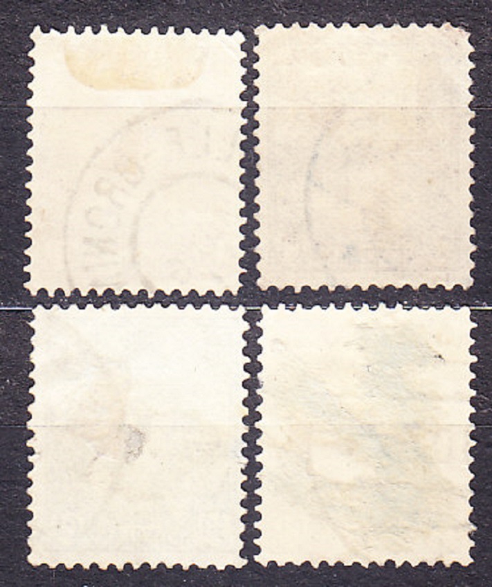 HOLANDSKO 1899, Michel 54-57, razené. KRÁĽOVNÁ WILHELMINA.