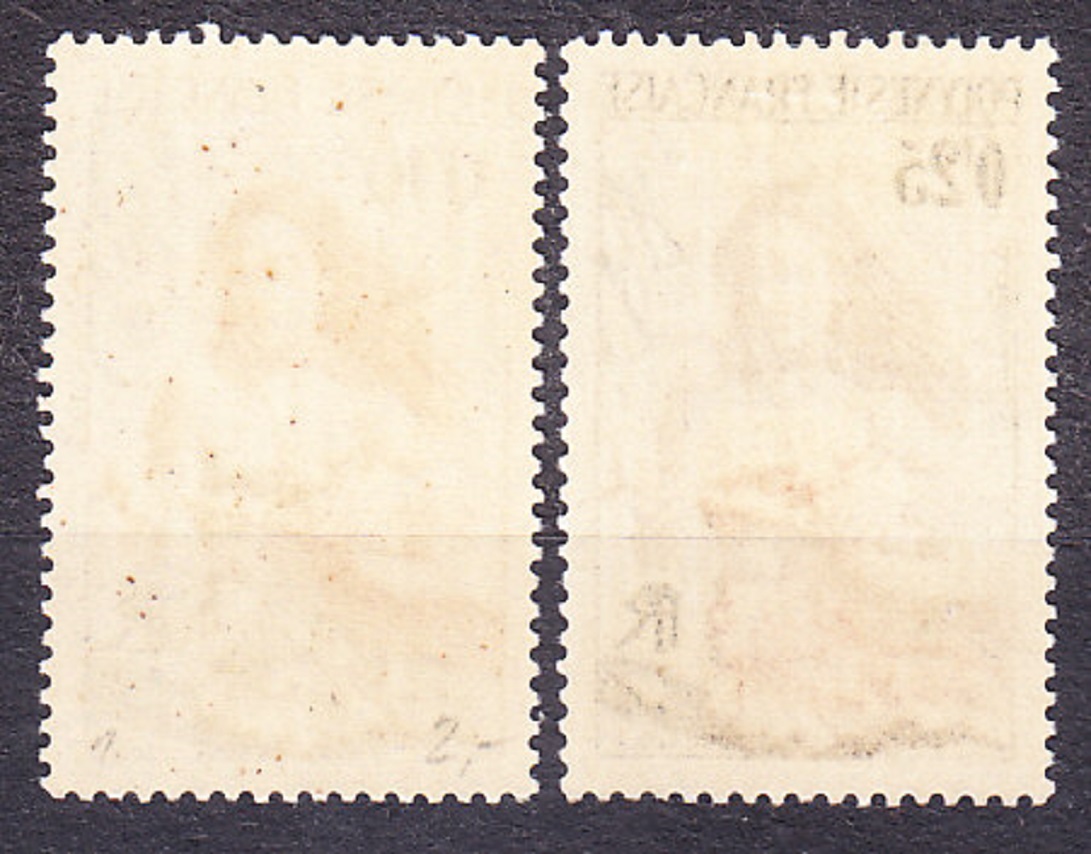 FRANCÚZSKA POLYNÉZIA 1958, Michel 1-2, * čisté. DOMORODKYŇA.