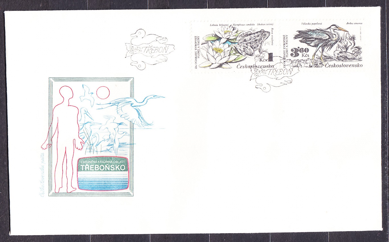 ČSSR 1983, Pofis 2587-2582, 3 FDC OBÁLKY. OCHRANA PRÍRODY.