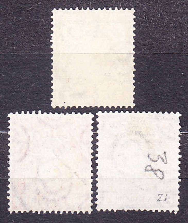ÍRSKO 1922, Michel 40-41, 43, razené. NÁRODNÉ SYMBOLY.