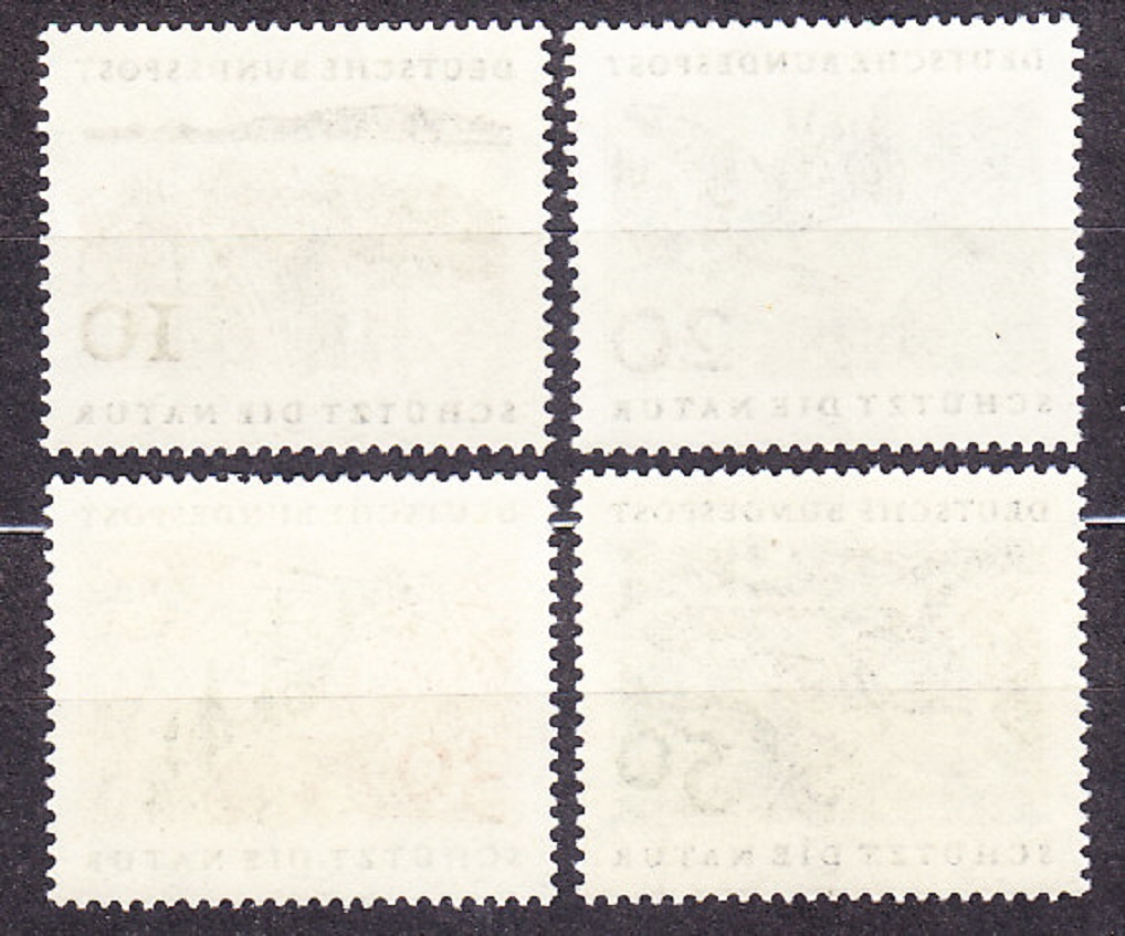 NEMECKO 1969, Michel 591-594, ** čistá séria. KRAJINY - OCHRANA PRÍRODY.