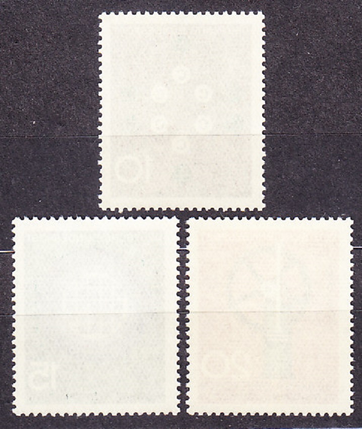 NEMECKO 1964, Michel 440-442, ** čistá séria. TECHNIKA, VEDA A VÝSKUM.