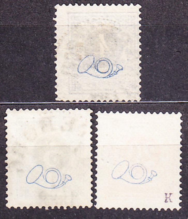 ŠVÉDSKO 1886, Michel 31-32, 34, razené. ČÍSLICE.
