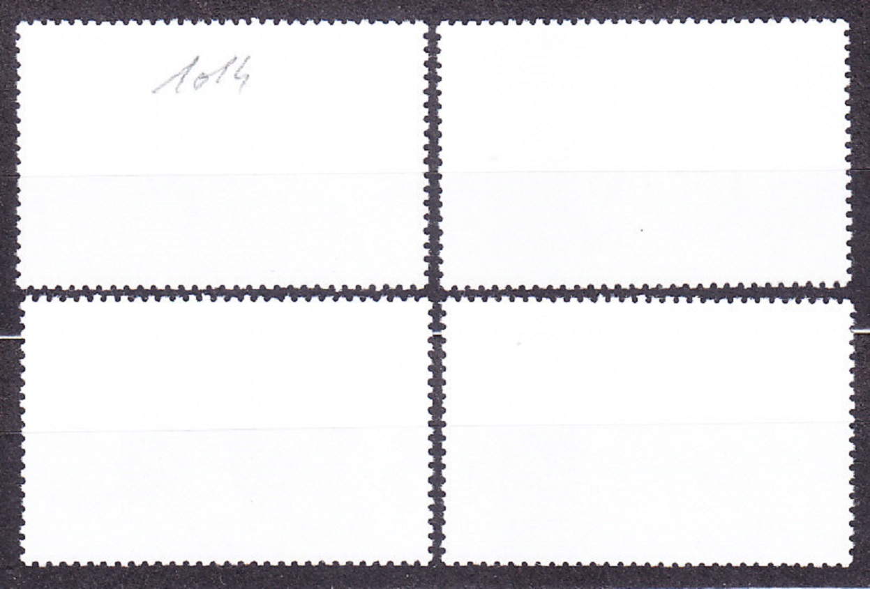 LAOS 1991, Michel 1281-1284, razené. MOTÝLE.