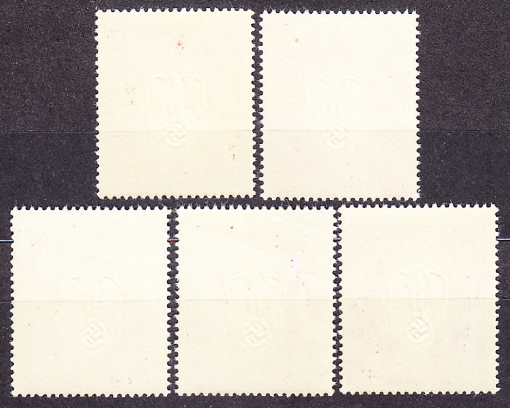DEUTSCHES REICH - GENERALGOUVERMENT 1943, Michel 105-109, **/* čistá séria. MESTÁ.