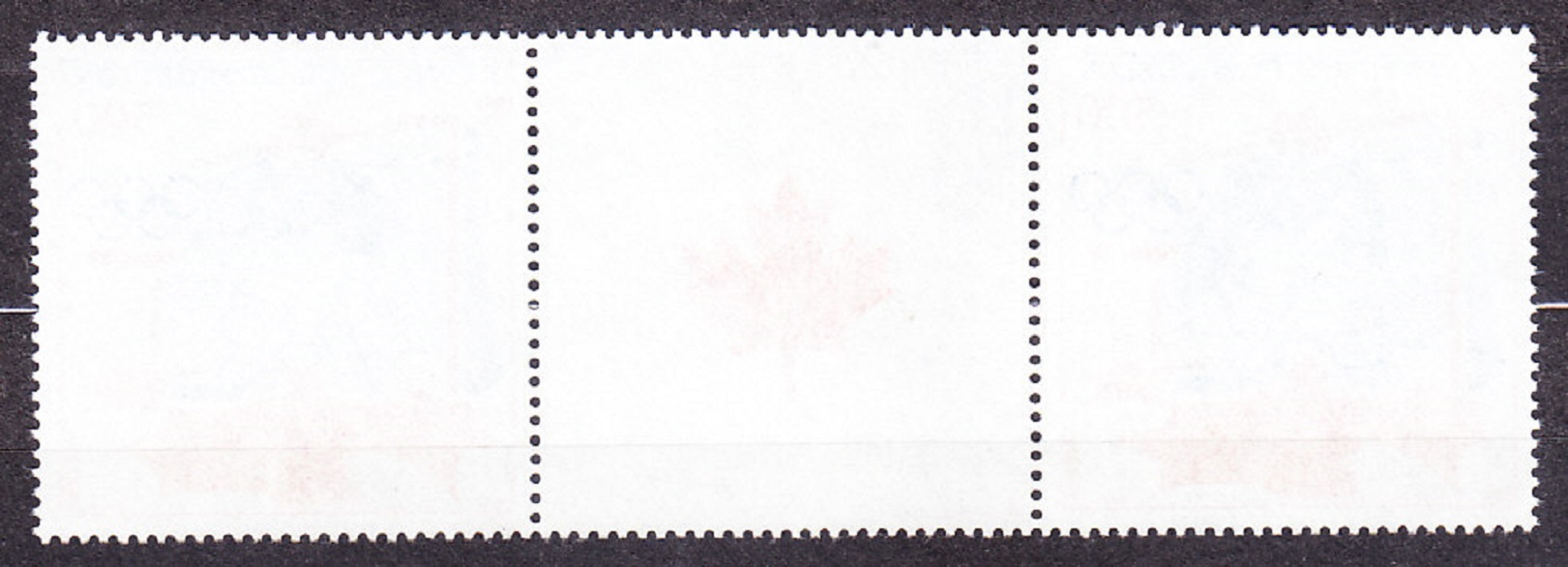 ST. PIERRE ET MIQUELON 1988, Michel 557, ** čistá séria v spojke. KOLÓNIE. ZOH V CALGARY, ĽADOVÝ HOKEJ.