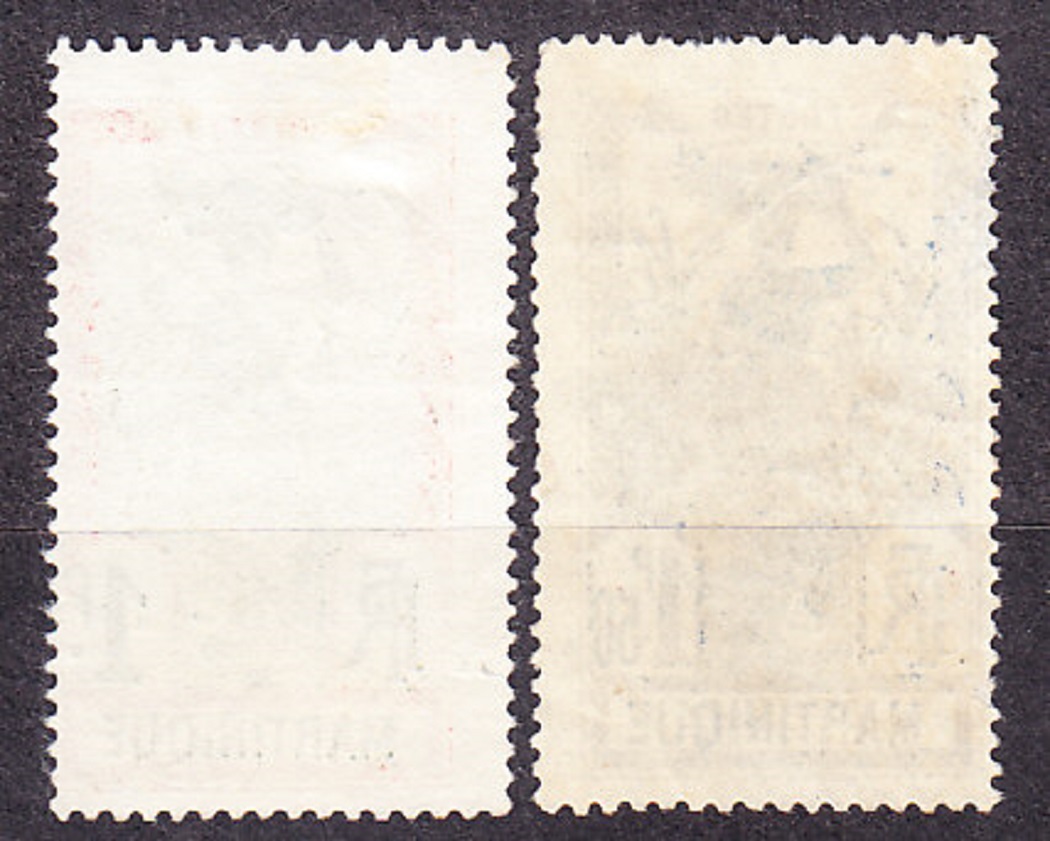 MARTINIQUE 1922, Michel 102, 104, razené. KOLÓNIE. DOMORODKYŇA, CUKROVÁ PLANTÁŽ.