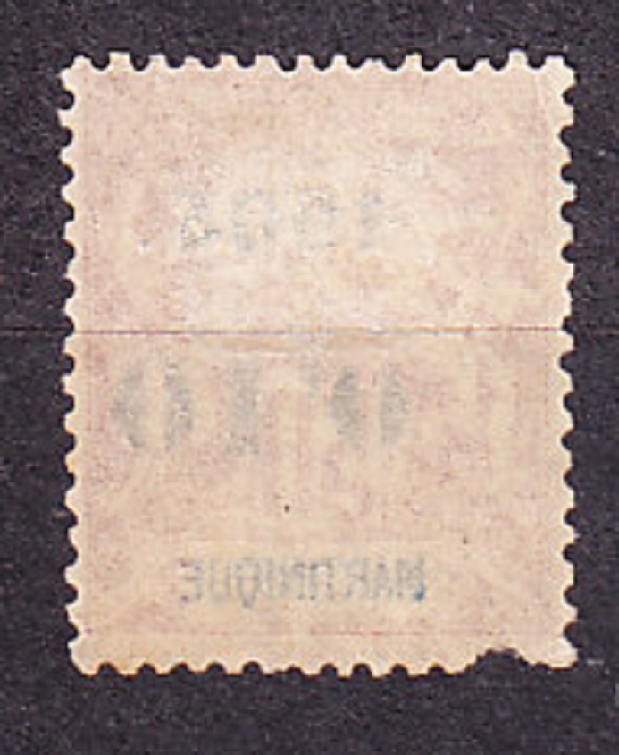 MARTINIQUE 1904, Michel 52, čistá bez lepu. KOLÓNIE. ALEGÓRIA - PRETLAČ.