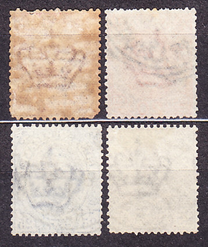 TALIANSKO 1893, Michel 67-70, razená séria. KRÁĽ VIKTOR UMBERTO I.
