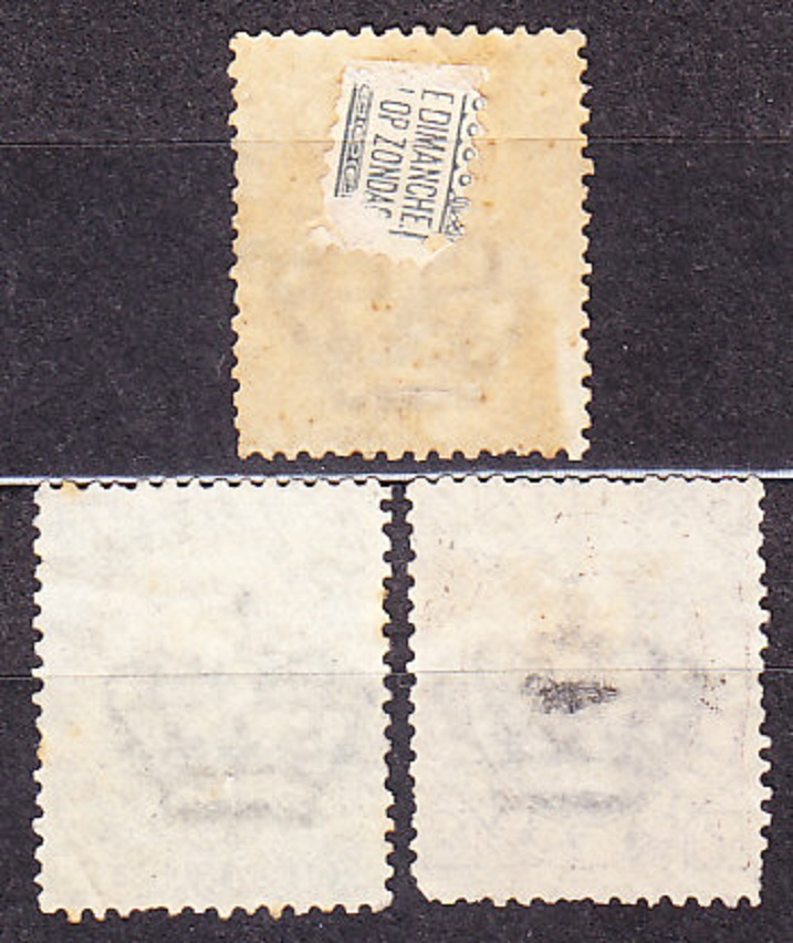 TALIANSKO 1889, Michel 50-51, 53, razené. KRÁĽ VIKTOR UMBERTO I.