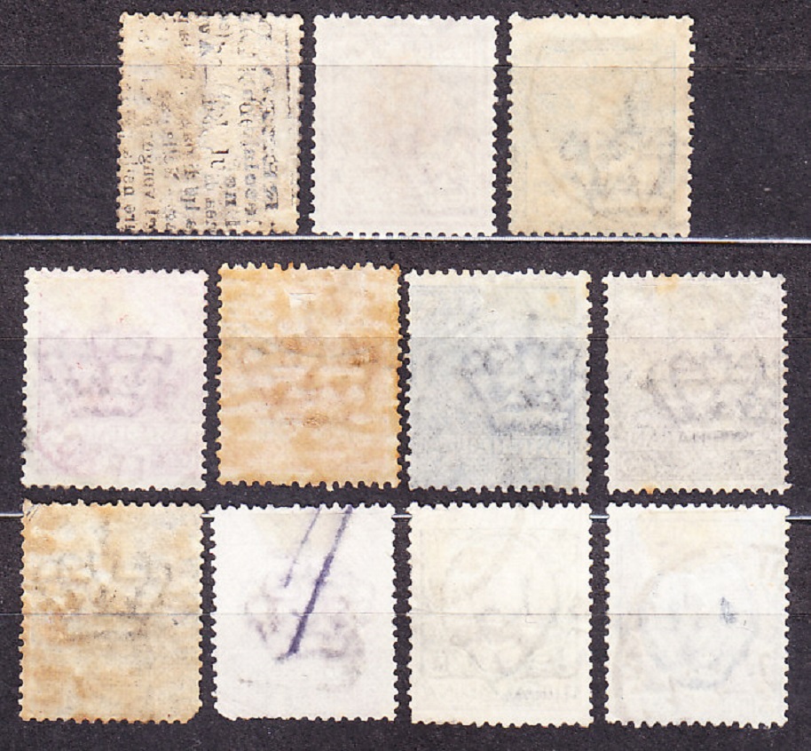 TALIANSKO 1901, Michel 74-84, razená séria. ERB, OROL, KRÁĽ VIKTOR EMANUEL III.