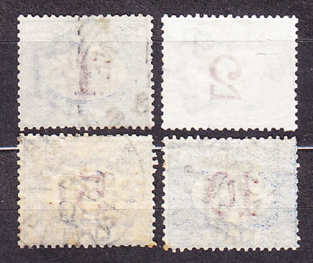 TALIANSKO 1892, Michel 18-21, razená séria. DOPLATNÉ. ČÍSLICE.