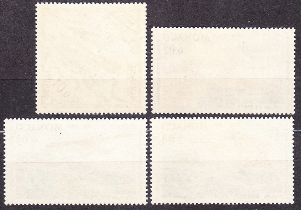 MONAKO 1964, Michel 756-759, ** čisté. STARÉ LIETADLÁ.