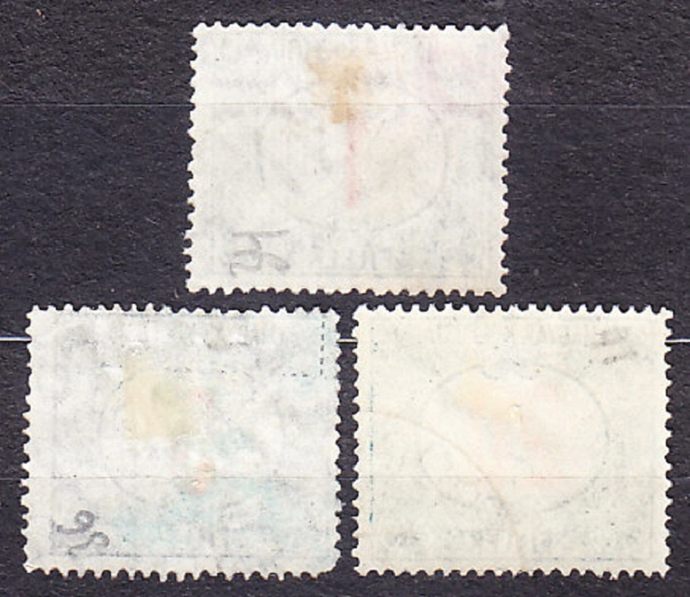 MAĎARSKO 1915, Michel 36, 38, 43, razené. DOPLATNÉ. ČÍSLICE.