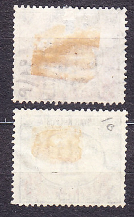 MAĎARSKO 1922, Michel 9-10, razená séria. SLUŽOBNÉ. ČÍSLICE - PRETLAČE.