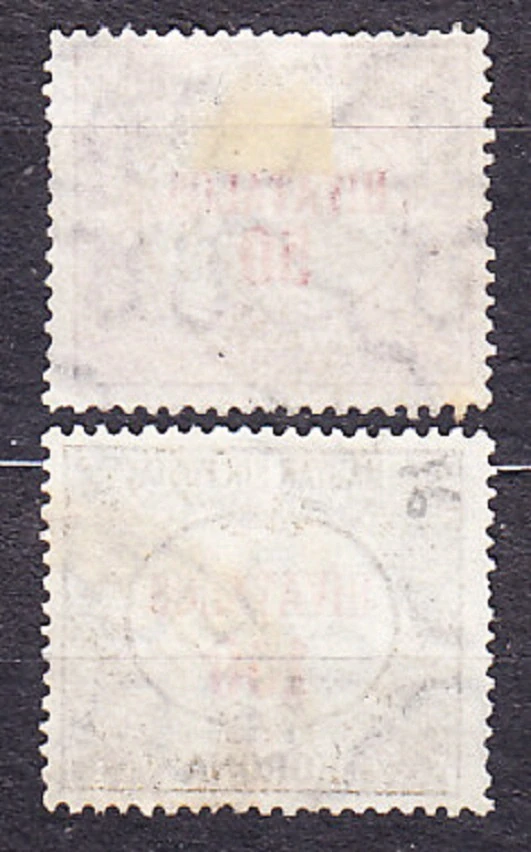MAĎARSKO 1922, Michel 11-12, razená séria. SLUŽOBNÉ. ČÍSLICE.