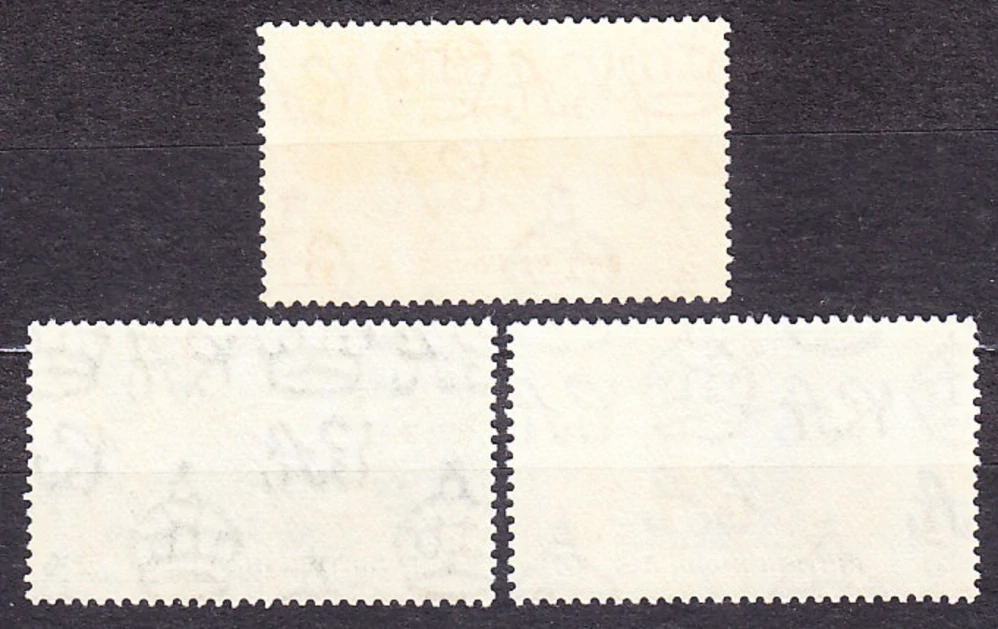 BRITSKÝ HONDURAS 1937, Michel 109-111, ** čistá séria. KOLÓNIE. KRÁĽ GEORGE VI. - KORUNOVÁCIA.