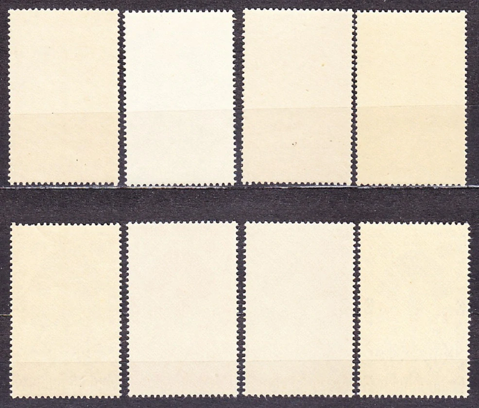 MADAGASCAR 1943, Michel 351-355, 357-359, ** čisté. KOLÓNIE. PÚTNICKA PALMA.