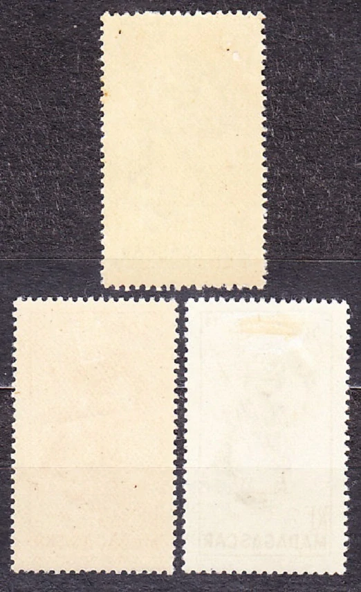MADAGASCAR 1946, Michel 387-388, 390, * čisté. KOLÓNIE. TANEČNÍK.
