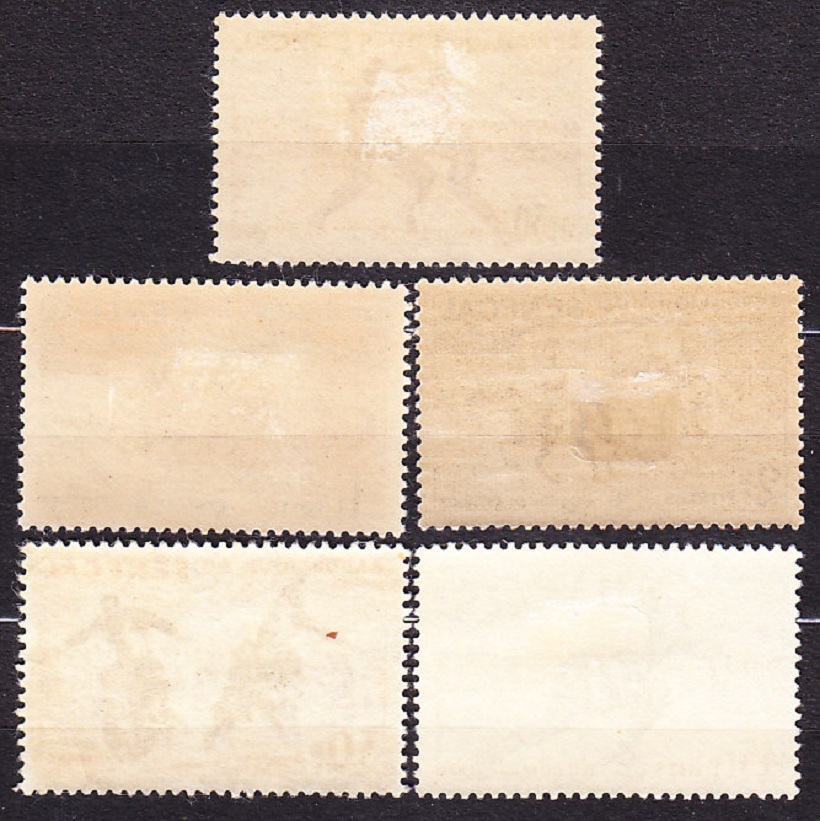 SENEGAL 1961, Michel 245-249, kompletná séria. LOKÁLNE ŠPORTY.