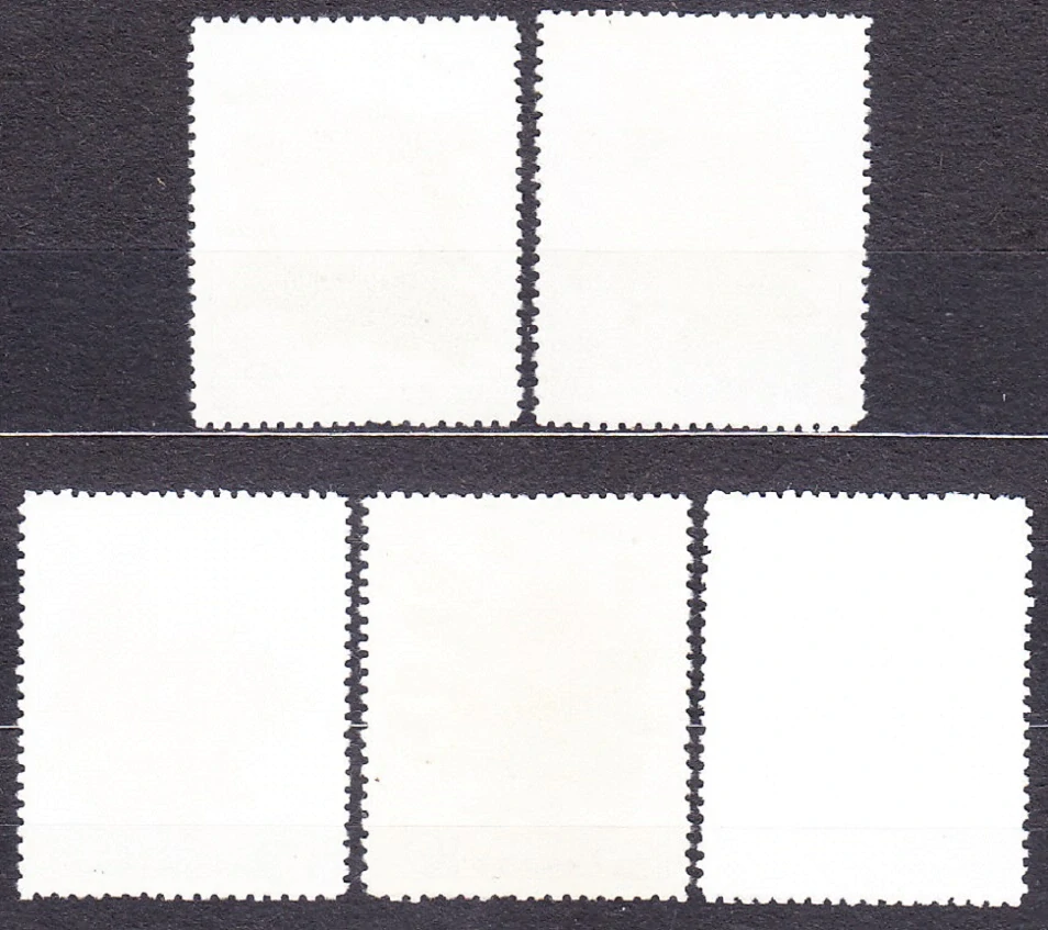 SEVERNÁ KÓREA 1974, Michel 1265-1269, razená séria. RUŽE.