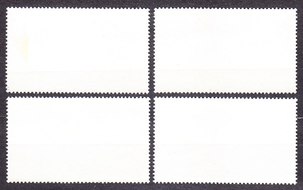 MONGOLSKO 1987, Michel 1872-1875, razená séria. LABUTE.