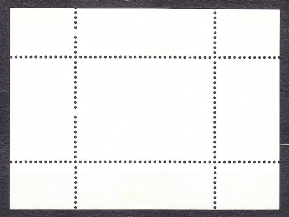 RAS AL KHAIMA 1970, Michel Block W 95 A, razený hárček. ZNÁMKA NA ZNÁMKE - J. F. KENNEDY.