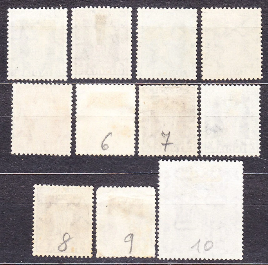 INDIA 1950, Michel 117-127, razené. SLUŽOBNÉ. LEV.