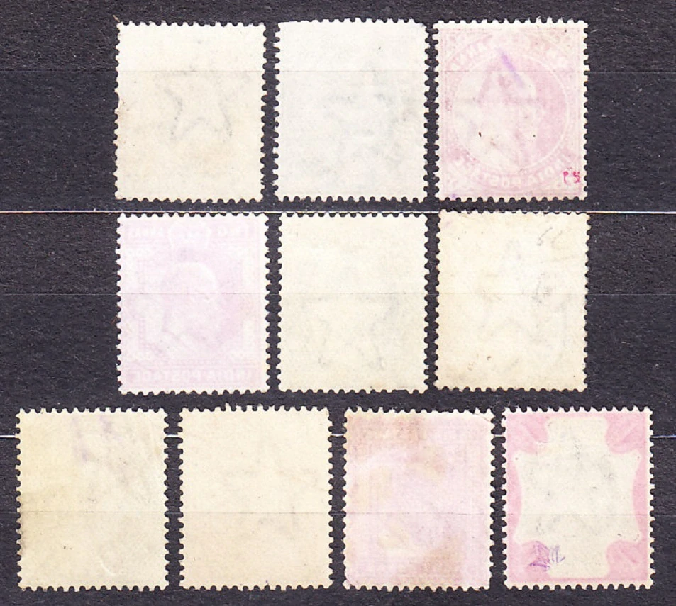 INDIA 1902, Michel 55-63, 65, razené. KOLÓNIE. KRÁĽ EDWARD VII.