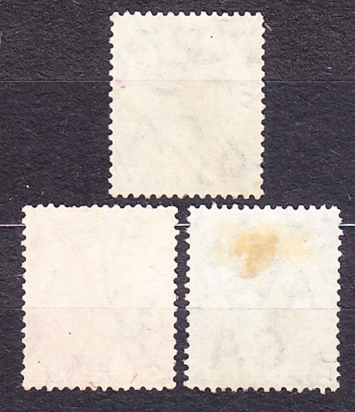 GIBRALTAR 1912, Michel 65-66, 68, razené. KOLÓNIE. KRÁĽ GEORGE V.
