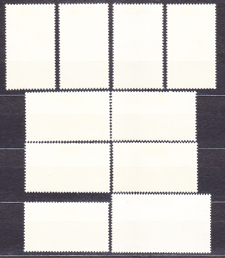 RUMUNSKO 1965, Michel 2442-2451, razená séria. KVETY V BOTANICKEJ ZÁHRADE.
