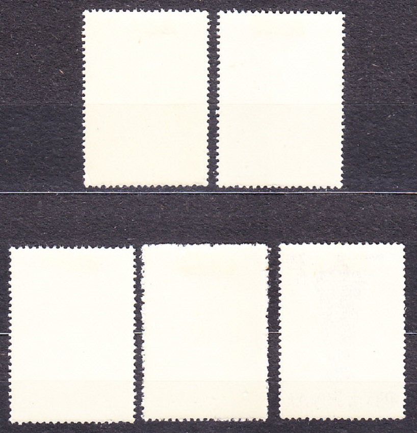 RUMUNSKO 1963, Michel 2184-2188, razená séria. VOLEJBAL - MAJSTROVSTVÁ EURÓPY.