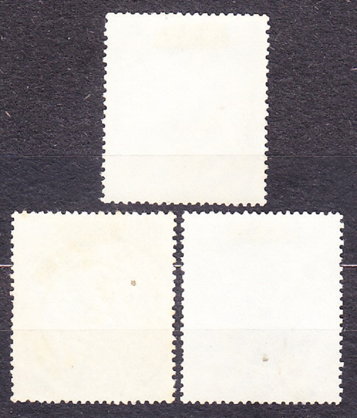 RUMUNSKO 1954, Michel 1464-1466, razená séria. MESIAC LESA.