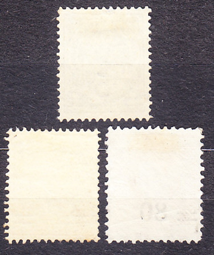 LUXEMBURSKO 1915, Michel 109, 111, 118, razené. PRETLAČE.