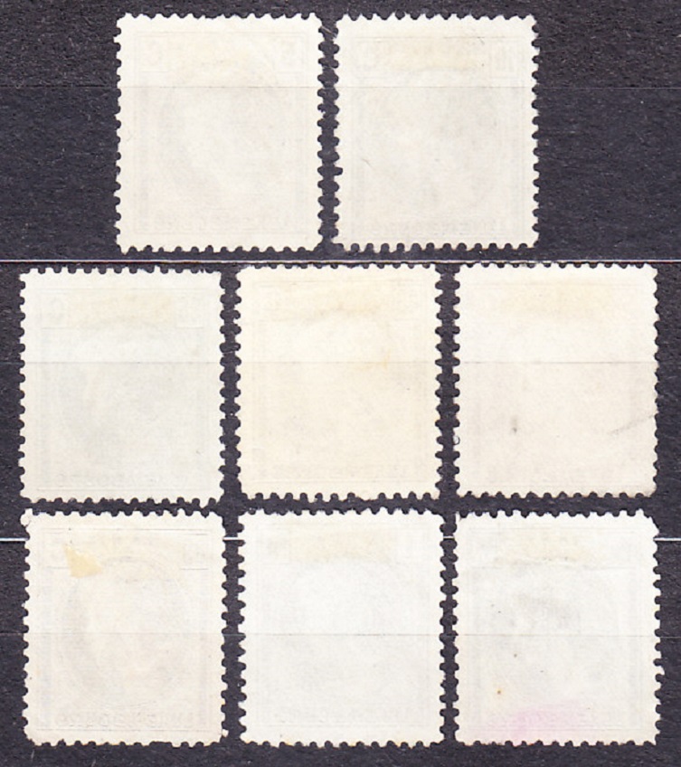 LUXEMBURSKO 1926, Michel 166-167, 169-171, 174-176, razené. VEĽKOVOJVODKYŇA CHARLOTTE.