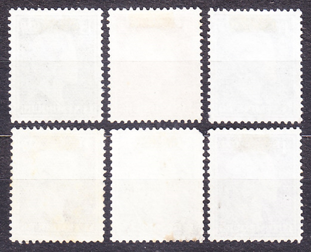 LUXEMBURSKO 1948, Michel 444, 449, 451, 453, 455, 457, razené. VEĽKOVOJVODKYŇA CHARLOTTE.
