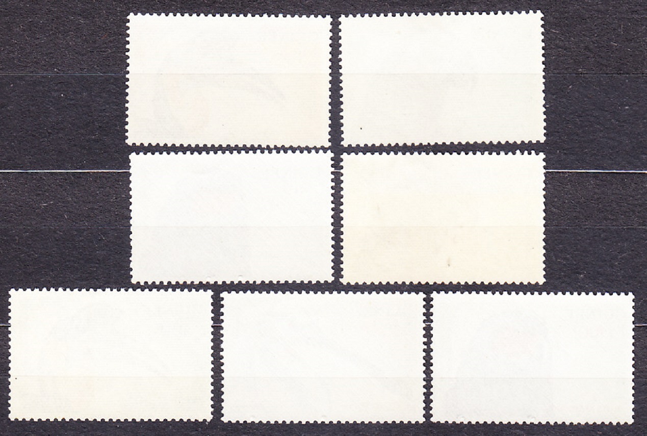 GUINEA 1962, Michel 151, 155, 158,  160-163, * čisté. VTÁCTVO.
