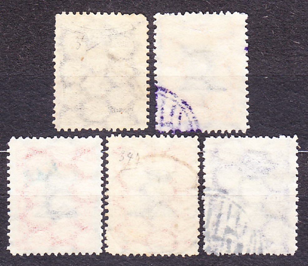 SALVADOR 1910, Michel 310, 312-313, 315-316, razené. GENERÁL F. FIGUEROA.
