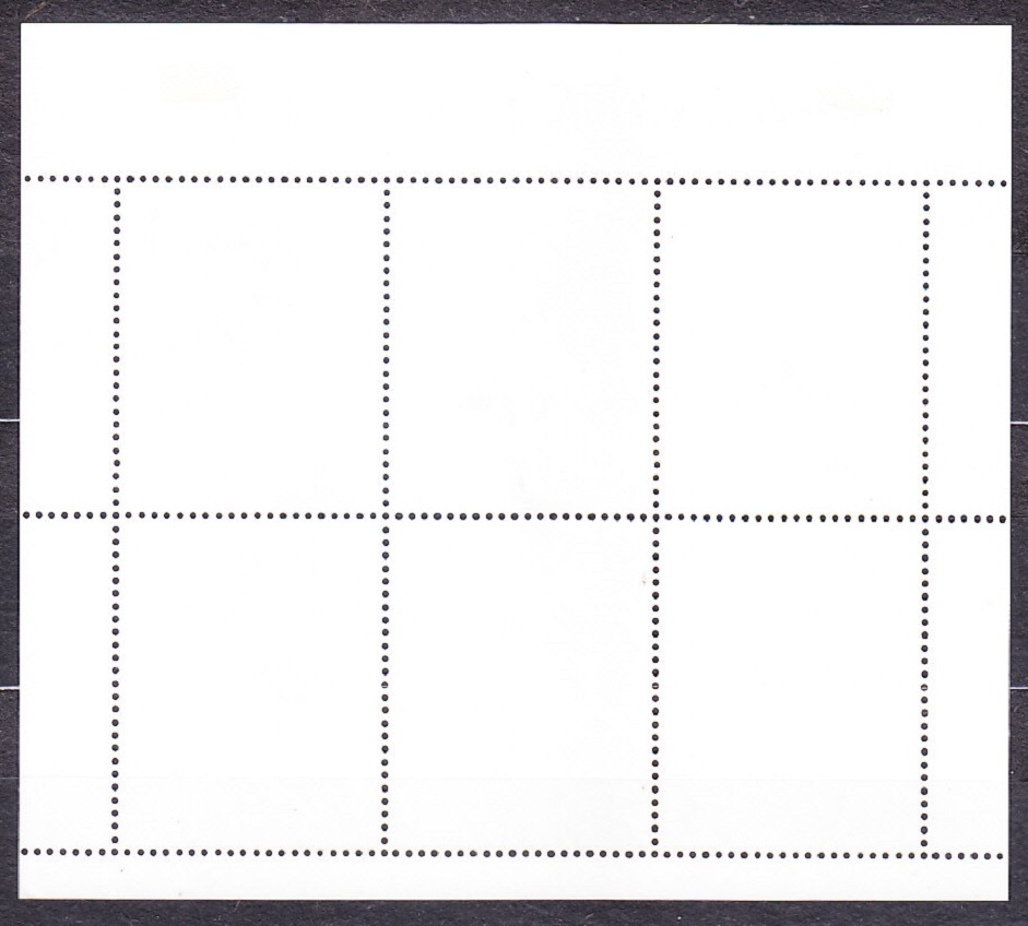FALKLAND ISLANDS 1995, Michel 653-658, razená séria v tlačovom liste. KOLÓNIE. VTÁCTVO, ZVIERATÁ.