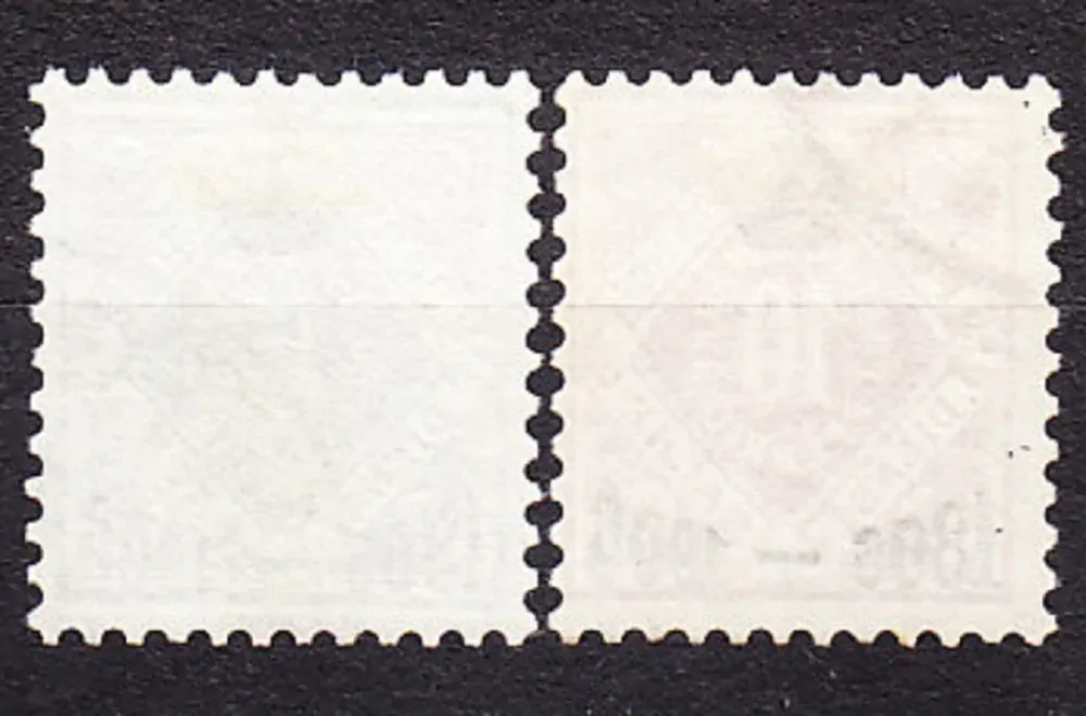 WURTTEMBERG 1906, Michel 109-110, razené. SLUŽOBNÉ. ČÍSLICE - PRETLAČE.