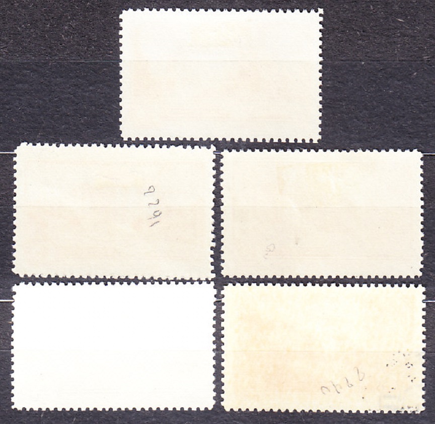 ZSSR 1960, Michel 2407-2411, razená séria. HLAVNÉ MESTÁ REPUBLÍK.