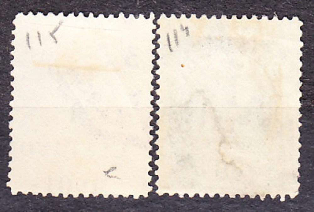 GUATEMALA 1901, Michel 105-106, razené. VTÁK QUETZAL - PRETLAČE.