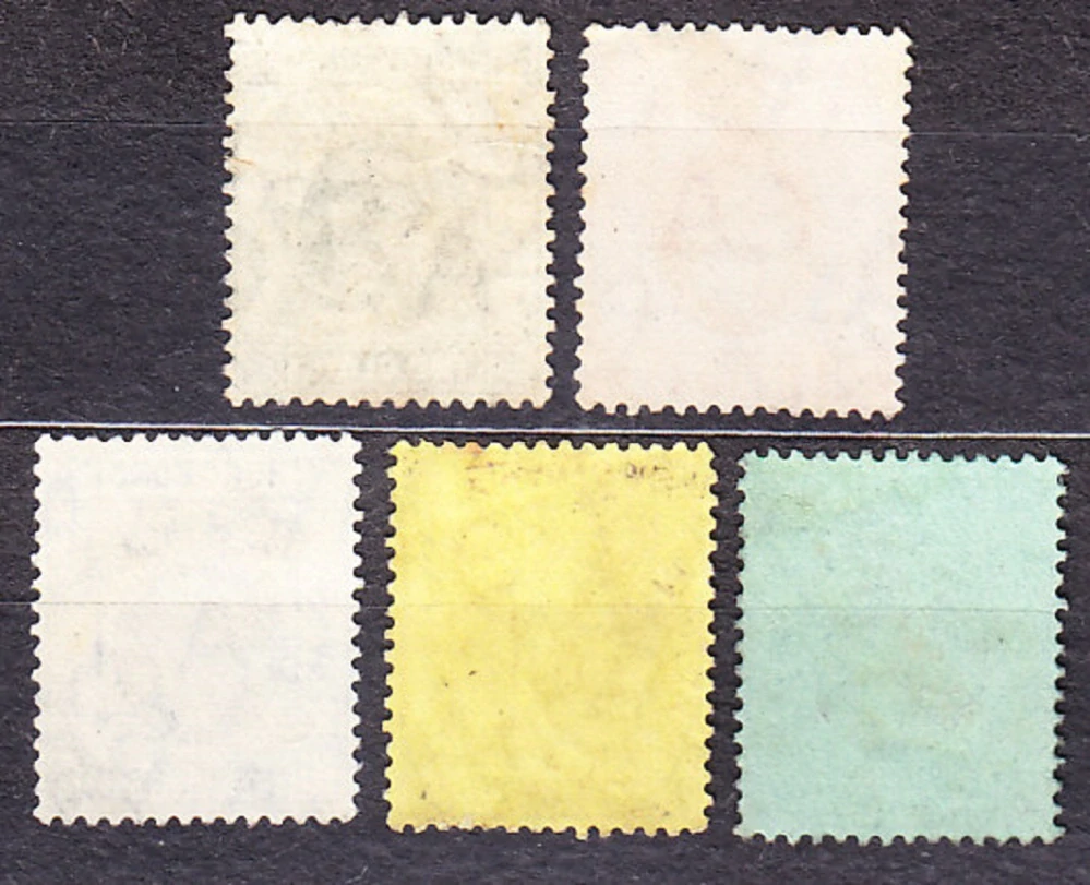 HONG KONG 1912, Michel 99, 101, 103-104, 108, razené. KOLÓNIE. KRÁĽ GEORGE V.