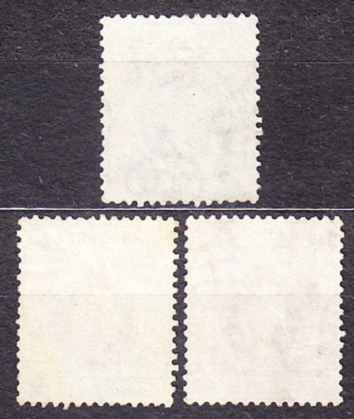 HONG KONG 1921, Michel 118-120, razené. KOLÓNIE. KRÁĽ GEORGE V.