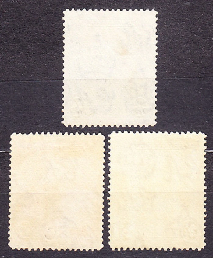 BARBADOS 1925, Michel 135-136, 139, razené. KOLÓNIE. PEČAŤ OSTROVA.