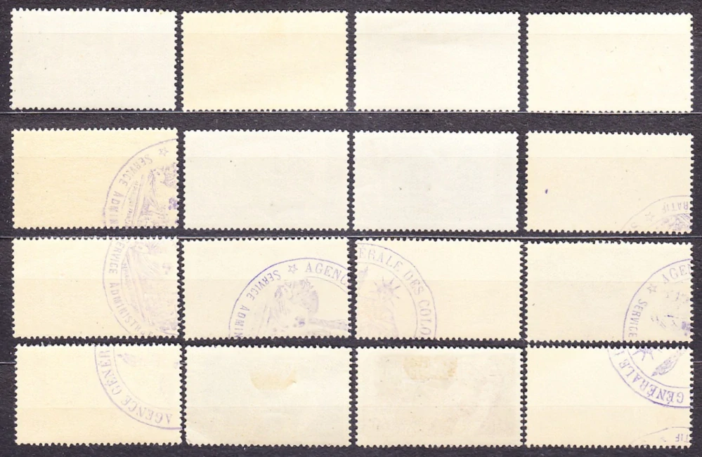 FRANCÚZSKA ROVNÍKOVÁ AFRIKA 1937, Michel 27-36, 39-40, 42-45, 47, 49-50, 53, 55, 57, 60, 63-66, **/* čisté. KOLÓNIE. KRAJINY, OSOBNOSTI.