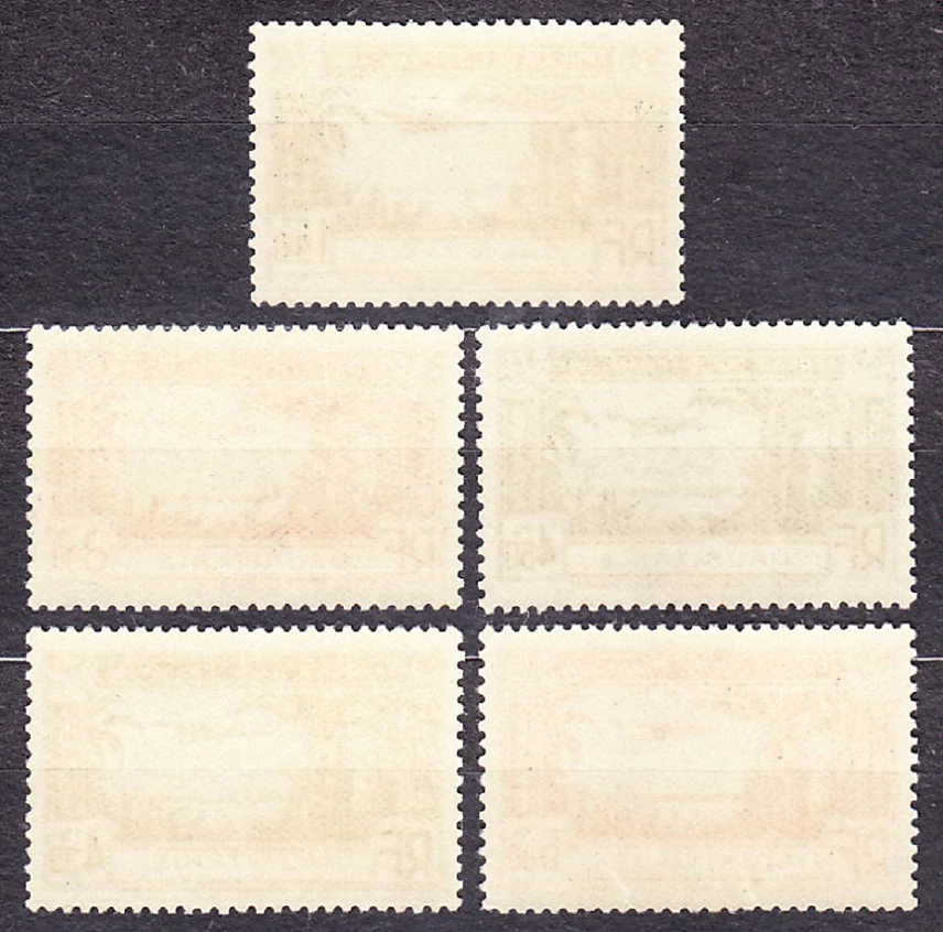 MAURITÁNIA 1940, Michel 122-126, ** čistá séria. KOLÓNIE. LETECKÉ.
