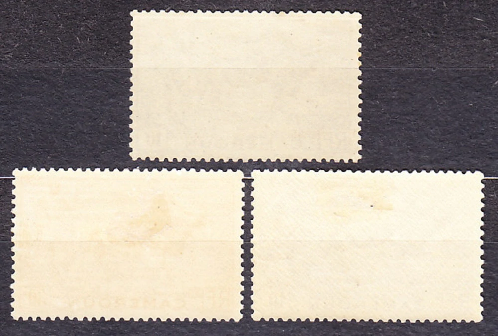 KAMERUN 1946, Michel 270-272, * čisté. KOLÓNIE. PASTIER DOBYTKA.